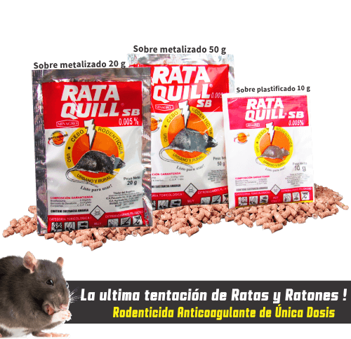 Minagro Industria Química - Rodenticida Anticoagulante en Pellet Rataquill  SB ®