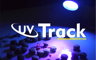 Efecto luminiscencia de UV Track