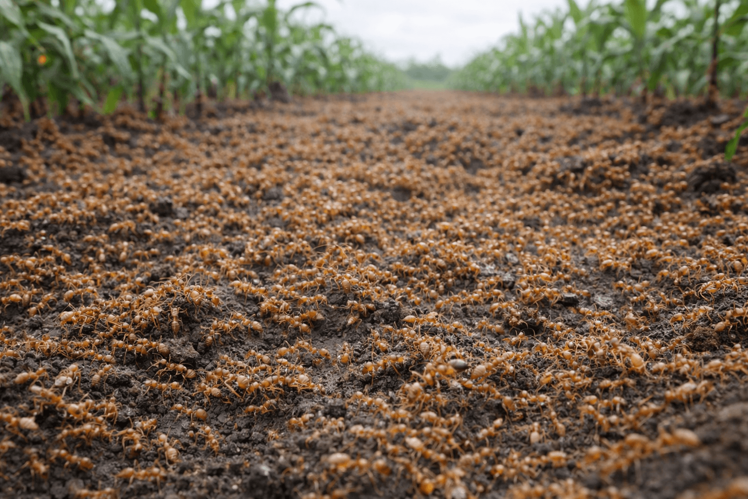 Hormiga Loca en cultivo agricolas