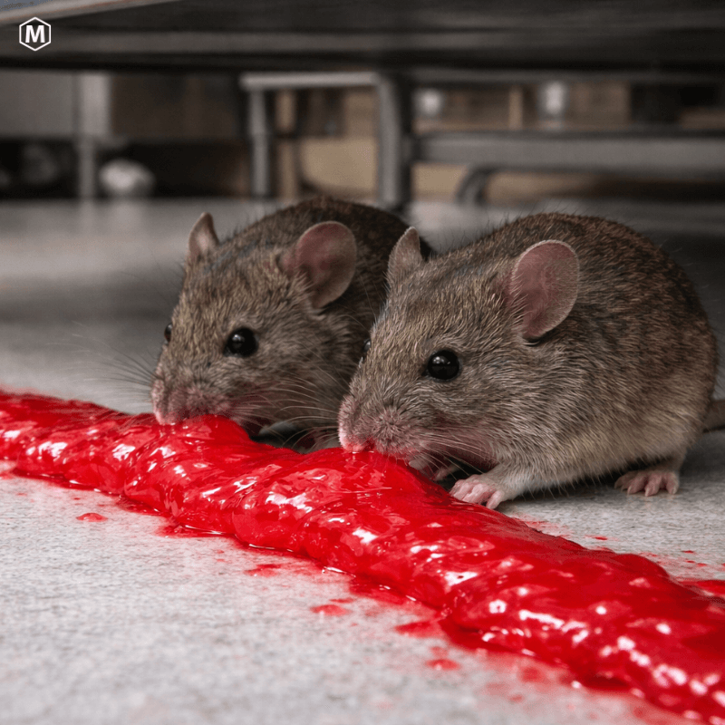 Ratas comiendo Rataquill cebo gel